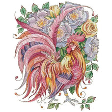 Load image into Gallery viewer, Rooster in Flowers - AIMDIY
