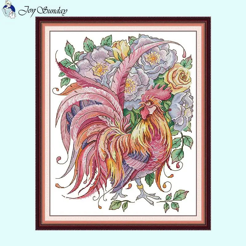 Rooster in the Roses - AIMDIY