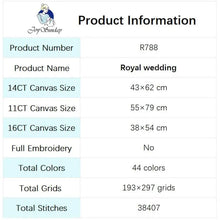 Load image into Gallery viewer, Valentine Cross Stitch Royal Wedding Couple Character Patterns - AIMDIY
