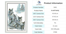 Load image into Gallery viewer, Wolf Animal Patterns Cross Stitch Kit - AIMDIY
