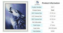 Load image into Gallery viewer, Wolf Animal Patterns Cross Stitch Kit - AIMDIY
