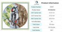 Load image into Gallery viewer, DIY Bird Series Cross Stitch Kit - Stamped Canvas 11ct, 14ct, 16ct for Handmade Embroidery Gifts
