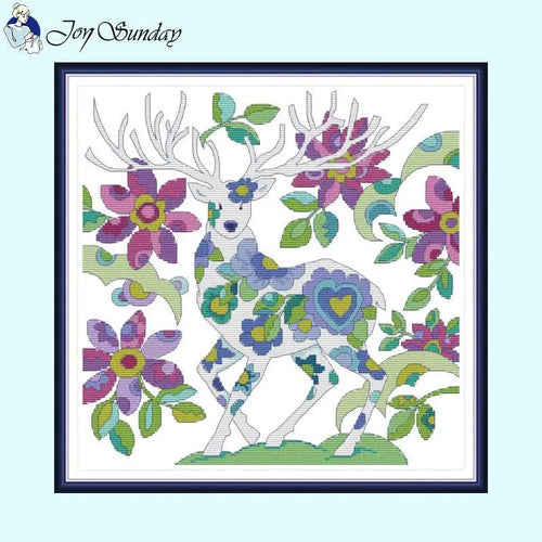 Sacred Deer Animal Cross Stitch Patterns - AIMDIY