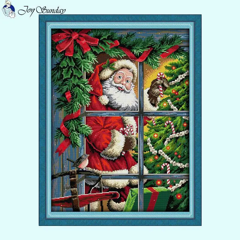 Santa Claus Needlework Embroidery - AIMDIY