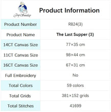 Load image into Gallery viewer, The Last Supper Religious Figures Pattern Counted Cross Stitch Supplies - AIMDIY
