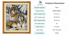 Load image into Gallery viewer, Wolf Animal Patterns Cross Stitch Kit - AIMDIY
