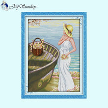 Load image into Gallery viewer, Seaside Maiden Joy Sunday Counted - AIMDIY
