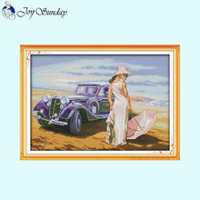 Load image into Gallery viewer, Seaside Maiden Joy Sunday Counted - AIMDIY
