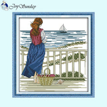 Load image into Gallery viewer, Seaside Maiden Joy Sunday Counted - AIMDIY
