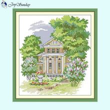 Load image into Gallery viewer, Secluded Manor House Cross Stitch Pattern - AIMDIY
