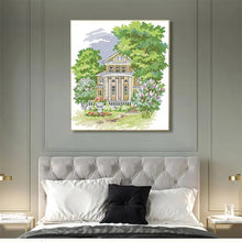 Load image into Gallery viewer, Secluded Manor House Cross Stitch Pattern - AIMDIY
