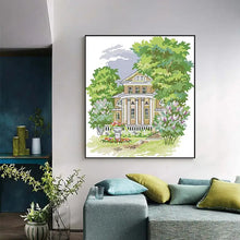 Load image into Gallery viewer, Secluded Manor House Cross Stitch Pattern - AIMDIY
