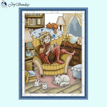 Load image into Gallery viewer, Serene Night Count Cross Stitch Kit - AIMDIY
