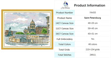 Load image into Gallery viewer, City Scenery Counted Printed Cross Stitch Kit - AIMDIY
