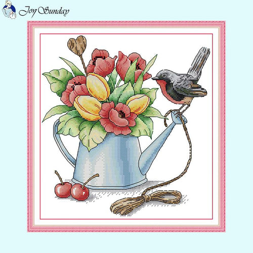 Spring Bouquet DIY Watering Flower Bird - AIMDIY