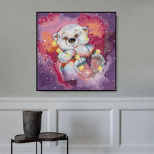 Load image into Gallery viewer, Starry Bear Cartoon Printed Cross Stitch - AIMDIY
