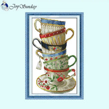 Load image into Gallery viewer, Still Life Patterns Delicate Coffee Cup Cross Stitch - AIMDIY
