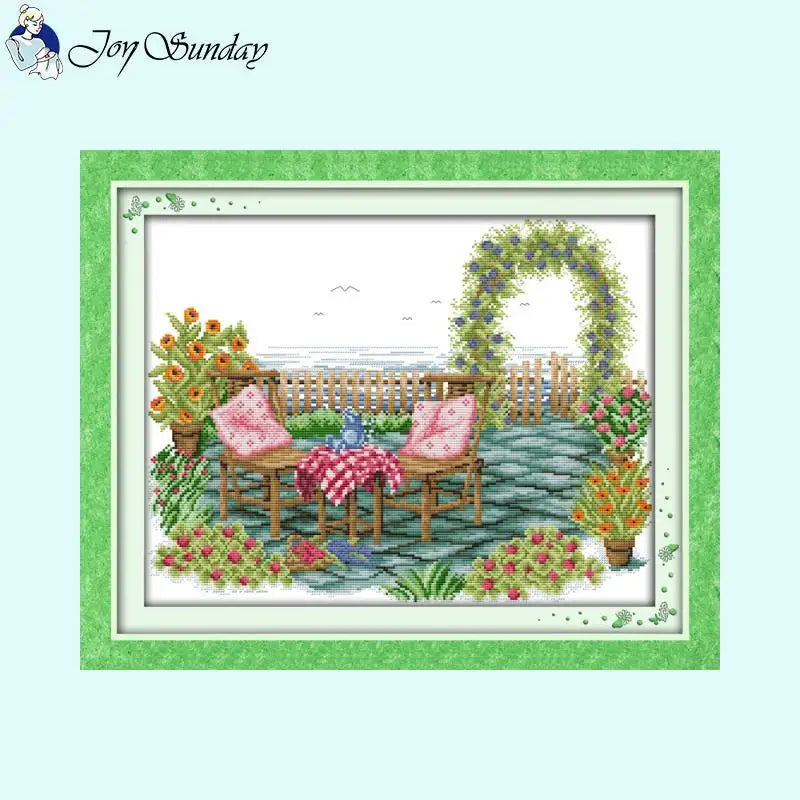 Sunny Home - Joy Sunday Cross Stitch Kit DIY Scenery Patterns - AIMDIY