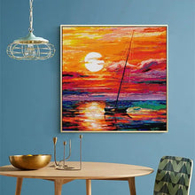 Load image into Gallery viewer, Sunset Cross Stitch Beautiful Scenery Pattern - AIMDIY
