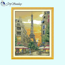 Load image into Gallery viewer, Sunset Pylons Scenery Cross Stitch Kit - AIMDIY
