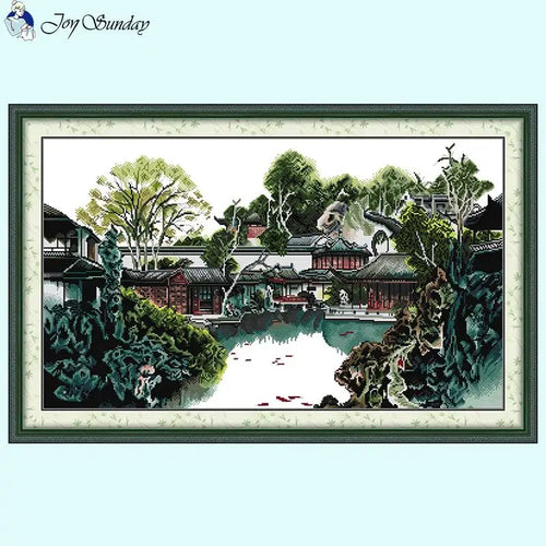 Suzhou Garden Scenery Cross Stitch - AIMDIY