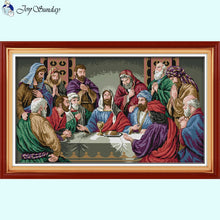 Load image into Gallery viewer, The Last Supper Religious Figures Pattern Counted Cross Stitch Supplies - AIMDIY
