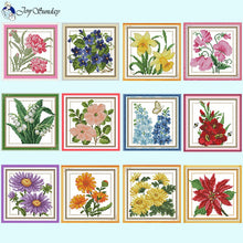 Load image into Gallery viewer, Twelve Month Flowers Floral Pattern - AIMDIY
