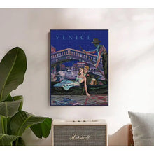 Load image into Gallery viewer, Venice Nights Couple Pattern Cross Stitch Kit - AIMDIY
