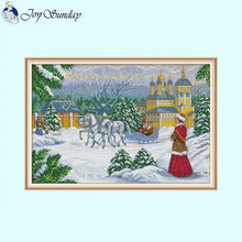 Load image into Gallery viewer, Stitch Xmas Waiting in the Snow - AIMDIY
