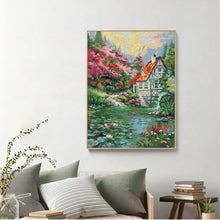 Load image into Gallery viewer, Water Mill Scenery Cross Stitch Kit - AIMDIY
