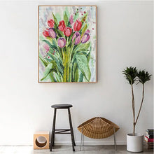 Load image into Gallery viewer, Watercolor Tulips DIY Cross Stitch Kits - AIMDIY
