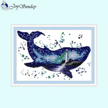 Load image into Gallery viewer, Whale&#39;s World Counted Cross Stitch - AIMDIY
