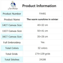 Load image into Gallery viewer, Winter Warmth Art Pattern Landscape 14CT Cross Stitch Kit - AIMDIY
