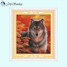 Load image into Gallery viewer, Wolf Animal Patterns Cross Stitch Kit - AIMDIY
