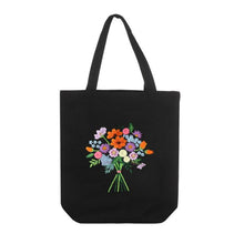 Load image into Gallery viewer, DIY Canvas Tote Bag Embroidery Kit With Flower DIY Arts Crafts Beginners Needlepoint Kits - AIMDIY
