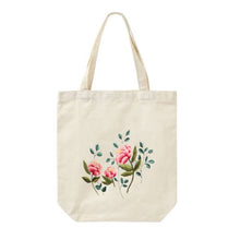 Load image into Gallery viewer, DIY Canvas Tote Bag Embroidery Kit With Flower DIY Arts Crafts Beginners Needlepoint Kits - AIMDIY
