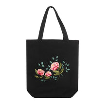 Load image into Gallery viewer, DIY Canvas Tote Bag Embroidery Kit With Flower DIY Arts Crafts Beginners Needlepoint Kits - AIMDIY
