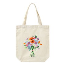 Load image into Gallery viewer, DIY Canvas Tote Bag Embroidery Kit With Flower DIY Arts Crafts Beginners Needlepoint Kits - AIMDIY
